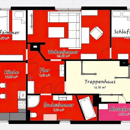 Ansimali 3 - Treffpunkt Dachgeschosswohnung, Ideal Fuer Familien Und Freunde, Gemeinsam Wohnen, Getrennt Traeumen, Zwei Schlafzimmer, Ein Urlaub Mit Spiel Und Spass Appartamento Beierfeld